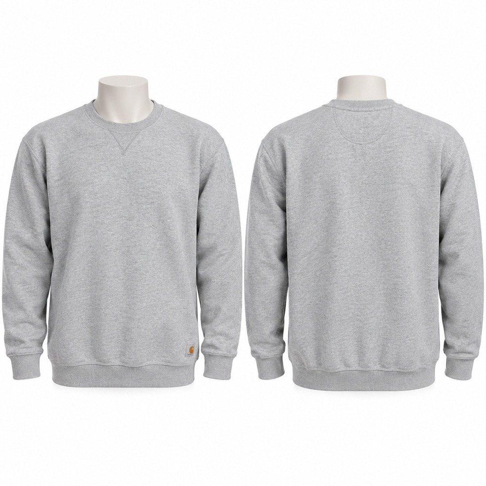 Carhartt Sweatshirt Mens XL Tall Gray Original Fit Midweight Crewneck K124 HGY